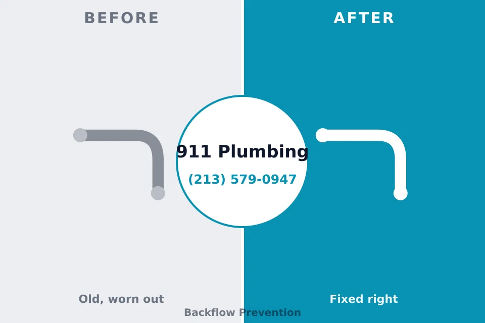 Before and after: plumbing repair Merriam Woods, MO